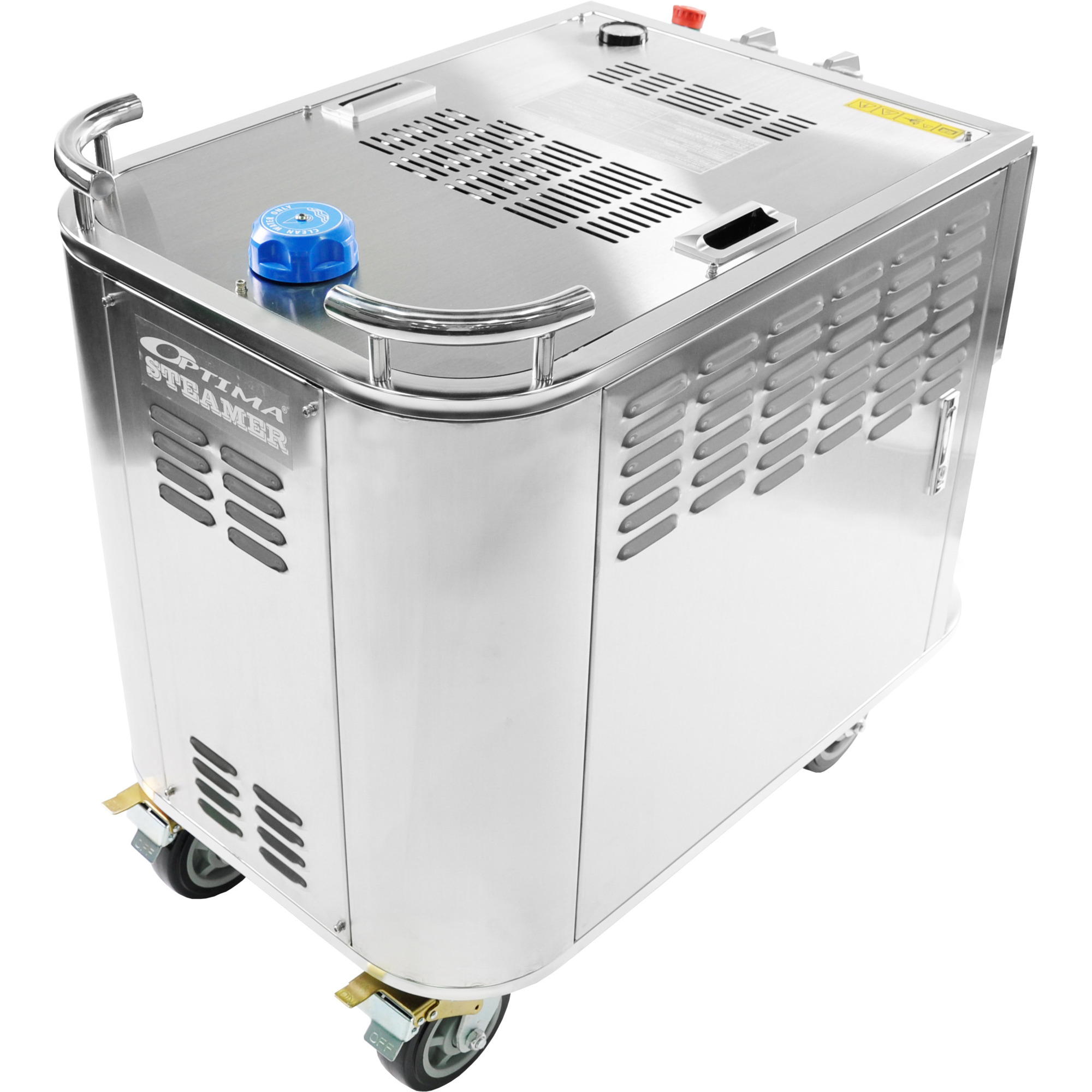 Optima Steamer SEII — 480V, ASME Certified, Electric-Powered, Industrial Steam Cleaner, Eco-Friendly, Model# OPT-SEII42480-ASME